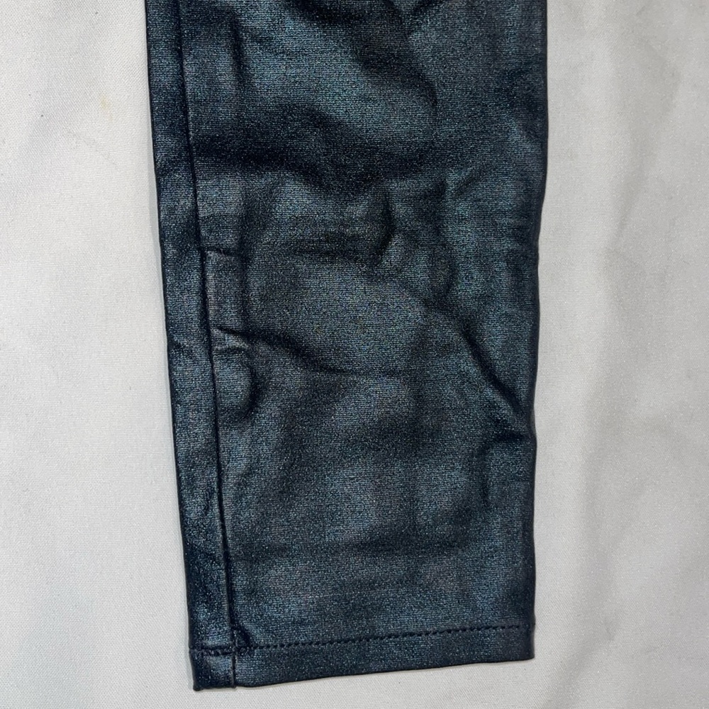 New Guess Jeans Legging Stretch Black Foil 6 28 - Picture 4 of 11